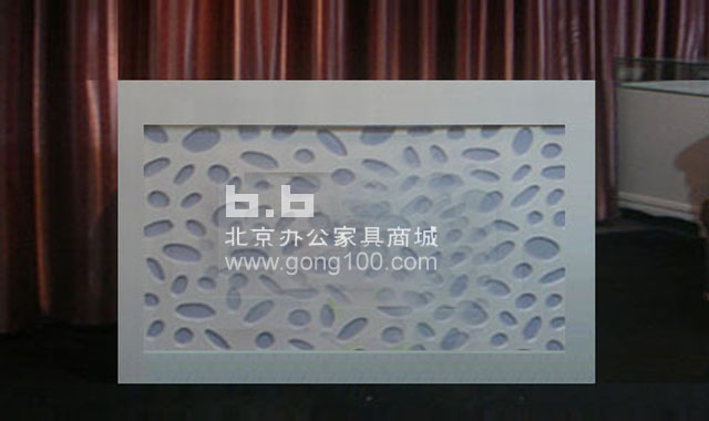 经典蜂窝接待台正面图